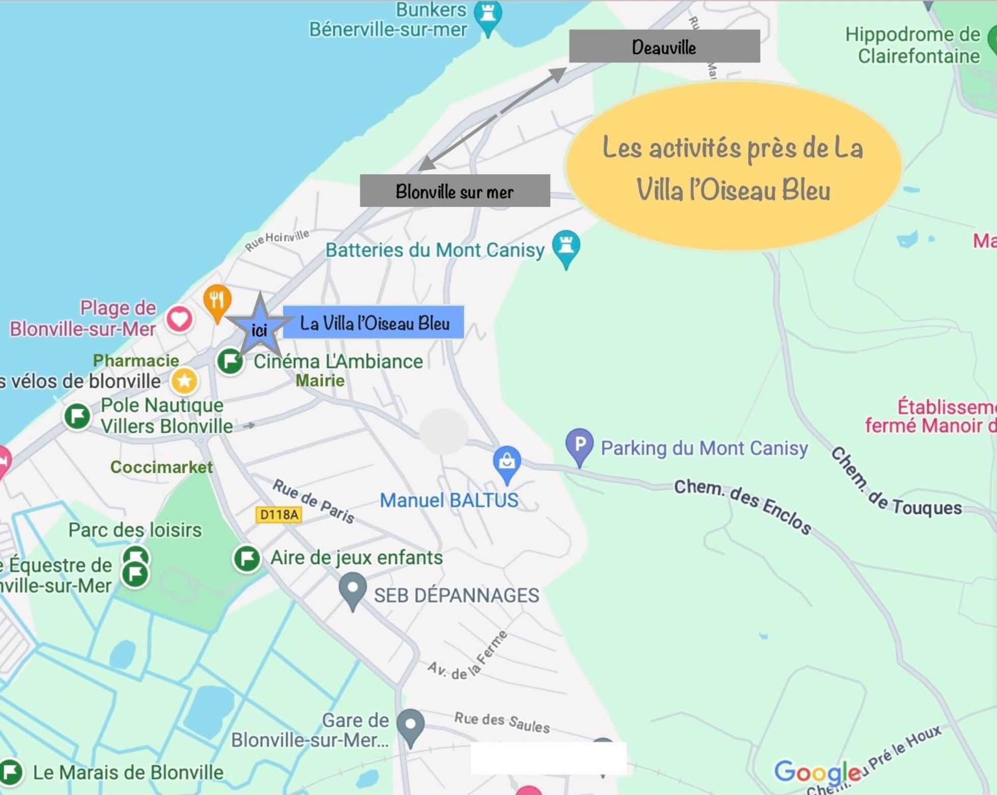 בלונוויל-סור-מר La Villa L'Oiseau Bleu Proche De La Plage Et De Deauville !!! Awards 2025 מראה חיצוני תמונה