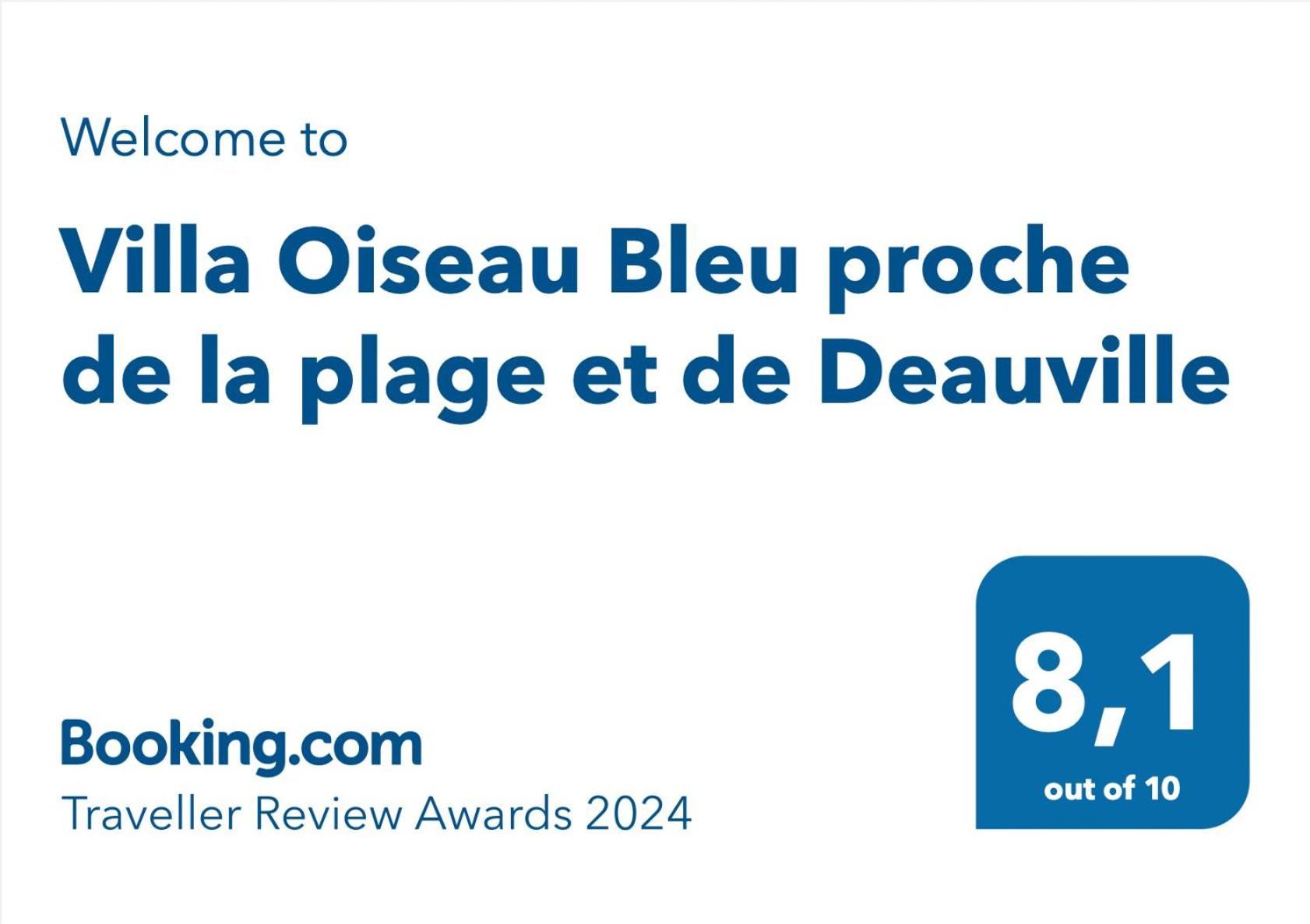 בלונוויל-סור-מר La Villa L'Oiseau Bleu Proche De La Plage Et De Deauville !!! Awards 2025 חדר תמונה